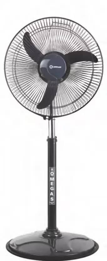 OMEGA’S Bullet Fan 16 inch Hi Speed | Aerodynamic Blades | Rust Free 400 mm 3 Blade Pedestal Fan (Ultra High Speed | Grey | Pack of 1) – image 1