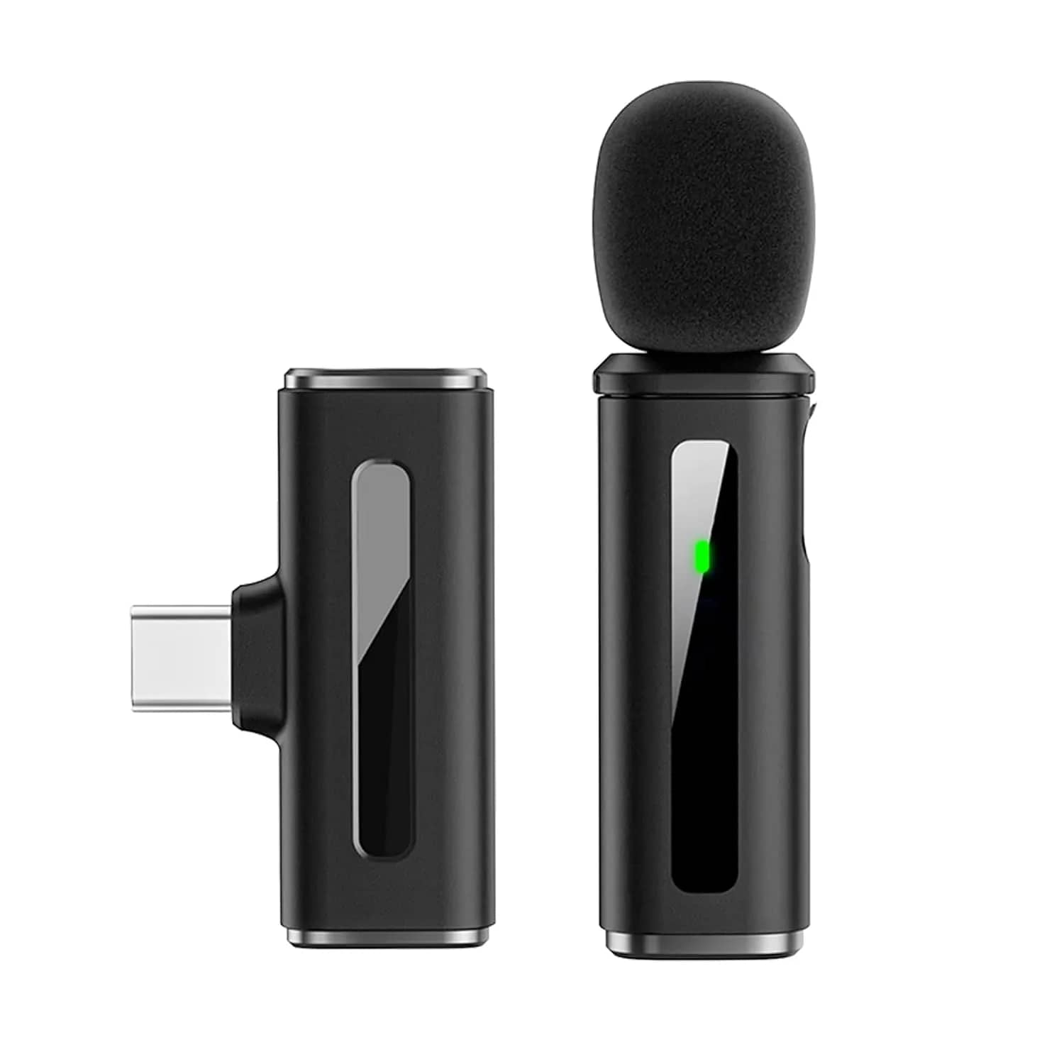Digitek DWM-010 Mic Wireless with Type-C, Mic for YouTube Wireless Recording, 2.4GHz Wireless Microphone with Noise Reduction, 40m Range, 7H Battery, LED Light Indicator – image 1