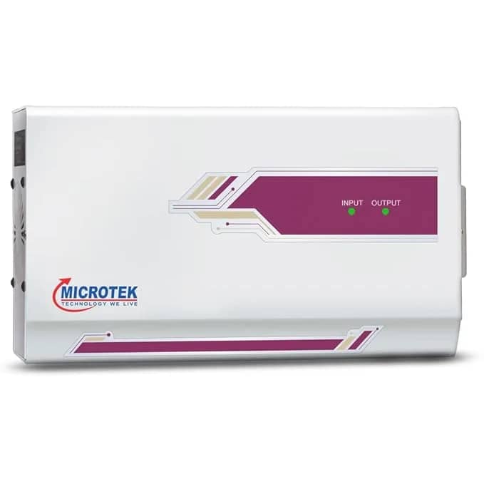 Microtek PEARL EM 4170+ LED Display Wall Mounted Automatic Voltage Stabilizer upto 1.5 Ton AC Working Power 150V-280V with 3 Year Warranty – image 1