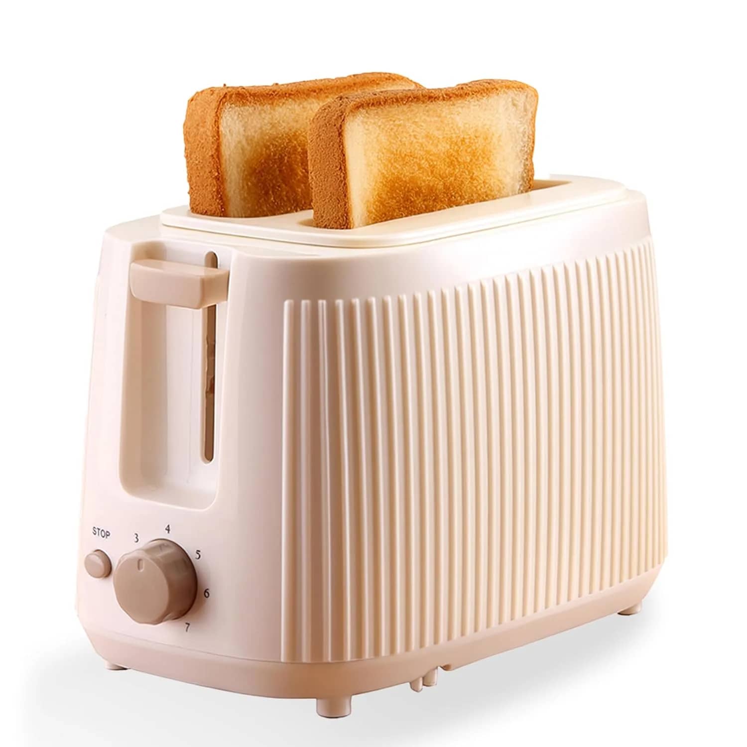 Wonderchef Regalia 2-Slice Pop-up Toaster with Lid Cover, 7 Browning Options for Golden Crispy Bread Toasts, Mid-Cycle Cancel Function, Slide-out Crumb Tray, 2-Yr Warranty, Ivory, Electric Toaster – image 1
