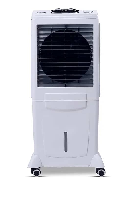 Livpure Multicool Mini Desert Air Cooler- 60L | Cooler with High Air Delivery, Honeycomb Pads, Multi-Directional Wheels | Room Cooler with Inverter Compatibility| 2 year Warranty by Livpure – image 1