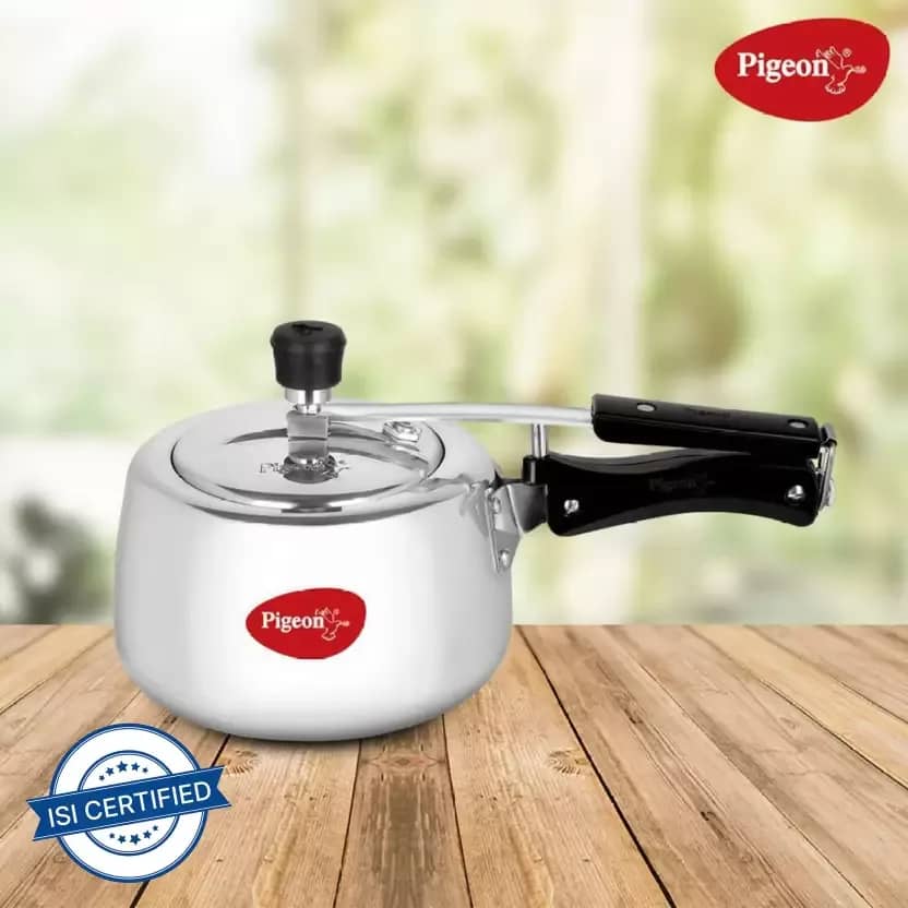 Pigeon MILA 3 L Inner Lid Induction Bottom Pressure Cooker (Aluminium)