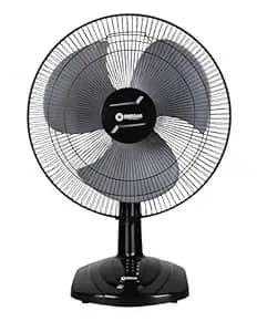 Omega’s Raftaar 16 inch Table Fan with Aerodynamic Blades | High Speed | Rust Free | Sweep-400 mm | RPM-2100 | 2 yr Warranty, (Dark Grey) – image 1
