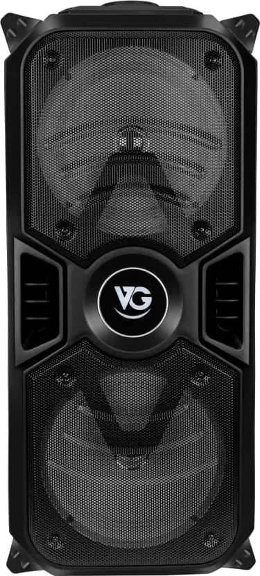 VG TOR-337 Portable Wireless with Karaoke Mic/USB/Micro SD Card/FM/AUX 20 W Bluetooth Party Speaker (Black, 5 Way Speaker Channel) – image 1