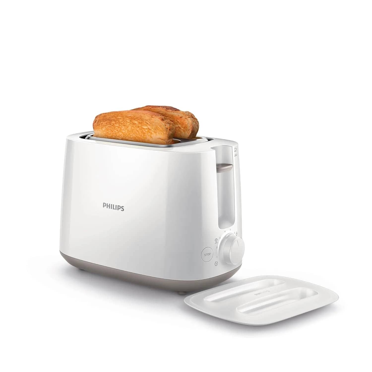 Philips HD2582/00 Two slice Pop-up toaster with bun warmer | 830W | 6 browning settings – image 1