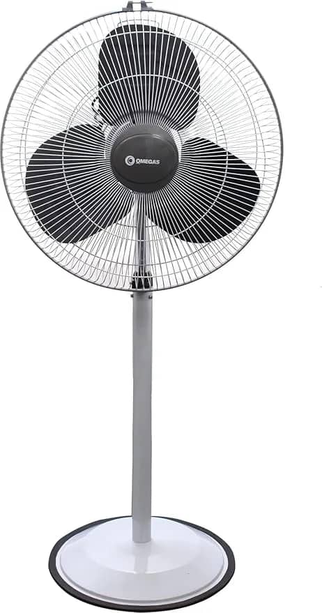 Omega’s Heavy Duty Farrata Fan | Aluminium Blades | Sweep – 500 mm (20 inch) (Grey) – image 1