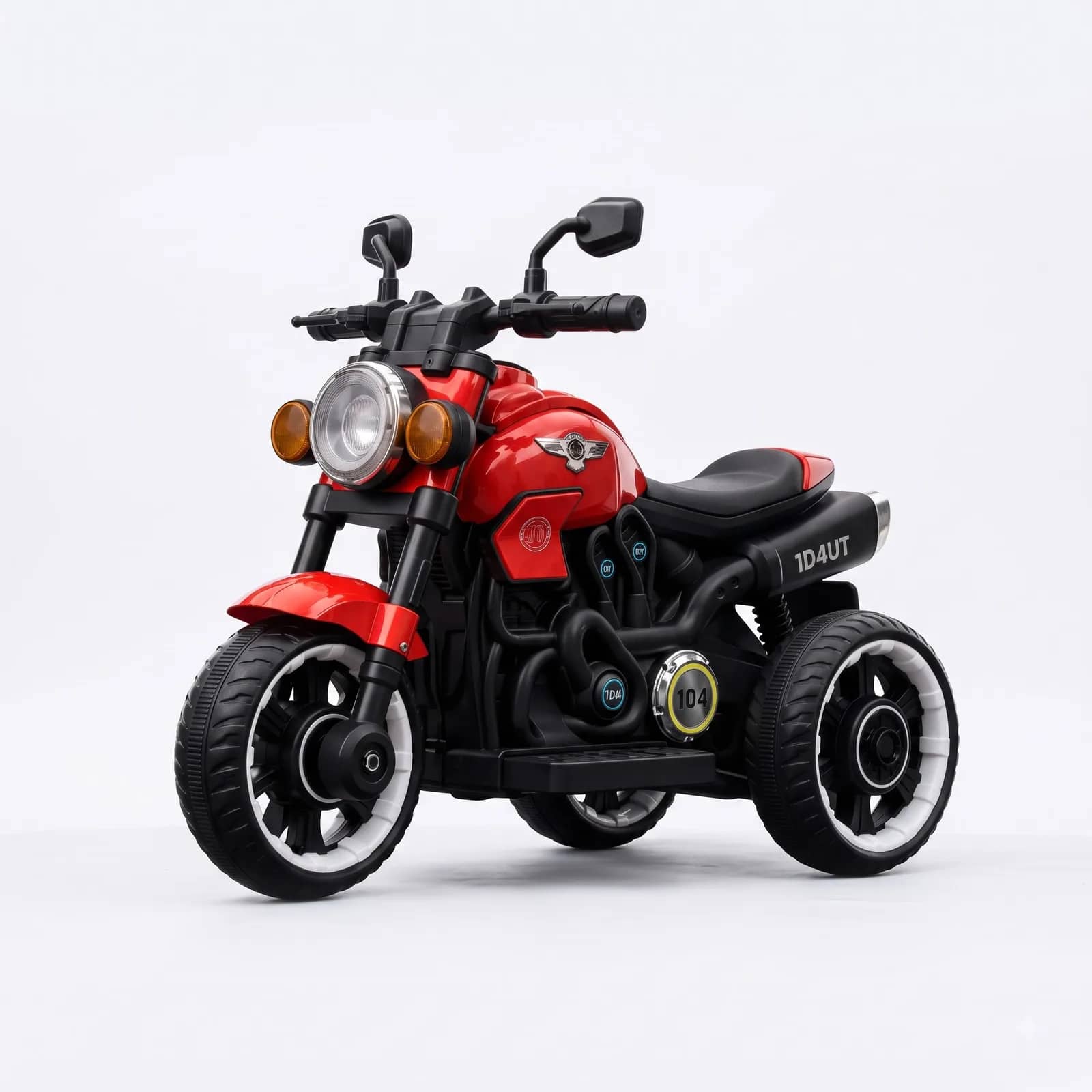 Kids Electric Bike red 3-wheel battery operated ride-on motorcycle for kids