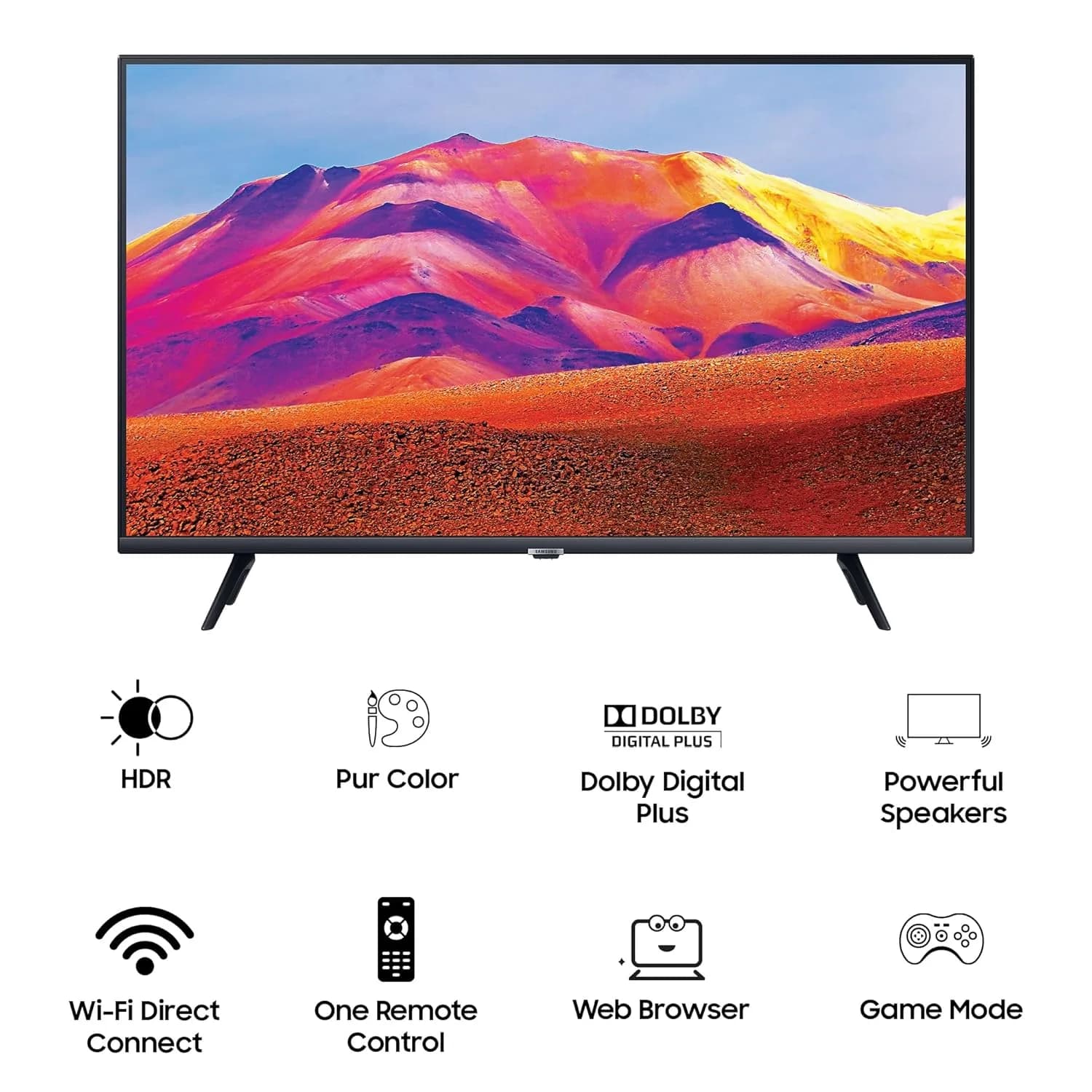 Samsung 108 cm (43 inches) Full HD Smart LED TV UA43T5450AKXXL (Black) – image 3