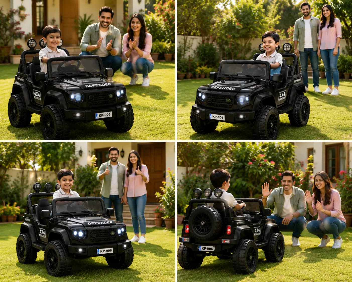 Best Kids Electric Jeep | Defender 4×4 Ride-On Jeep for Kids (12V Battery Operated Electric Car) – Red – image 3