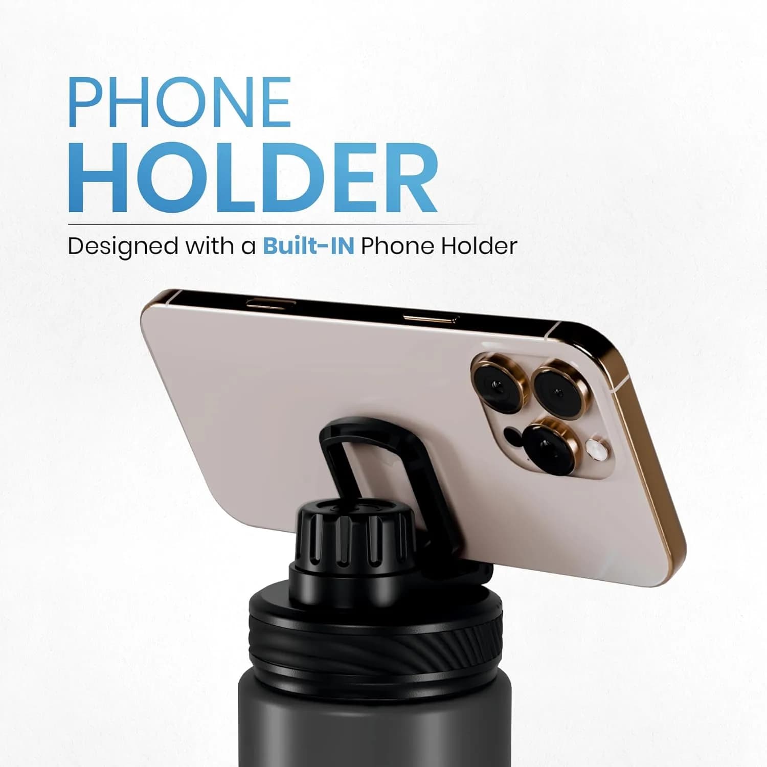Aquaminder Smart Water Bottle Glows & Beeps to Remind You to Drink More 600 ml Chug Cap Bottle For Adults and Kids Perfect for Secret Santa Gift & Birthday Gift, Travel, Gym, Yoga, Hudson – image 2