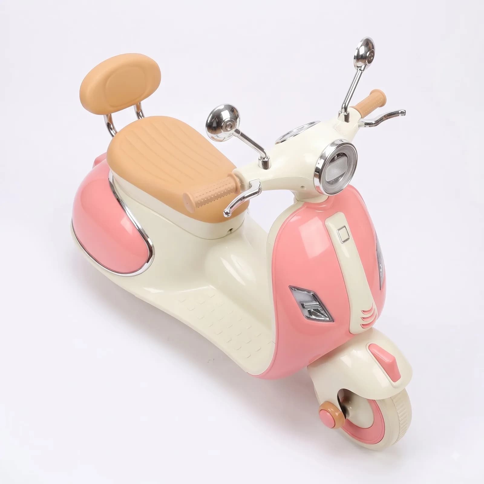 Kids Premium Electric Vespa Scooter with Parent Handle | 12V Battery Ride-On Scooter for Kids (Pink) – image 2
