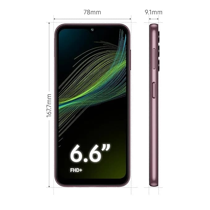 Samsung Galaxy A14 5G (Dark Red, 4GB, 128GB Storage) | Triple Rear Camera (50 MP Main) | Upto 8 GB RAM with RAM Plus | Without Charger – image 3