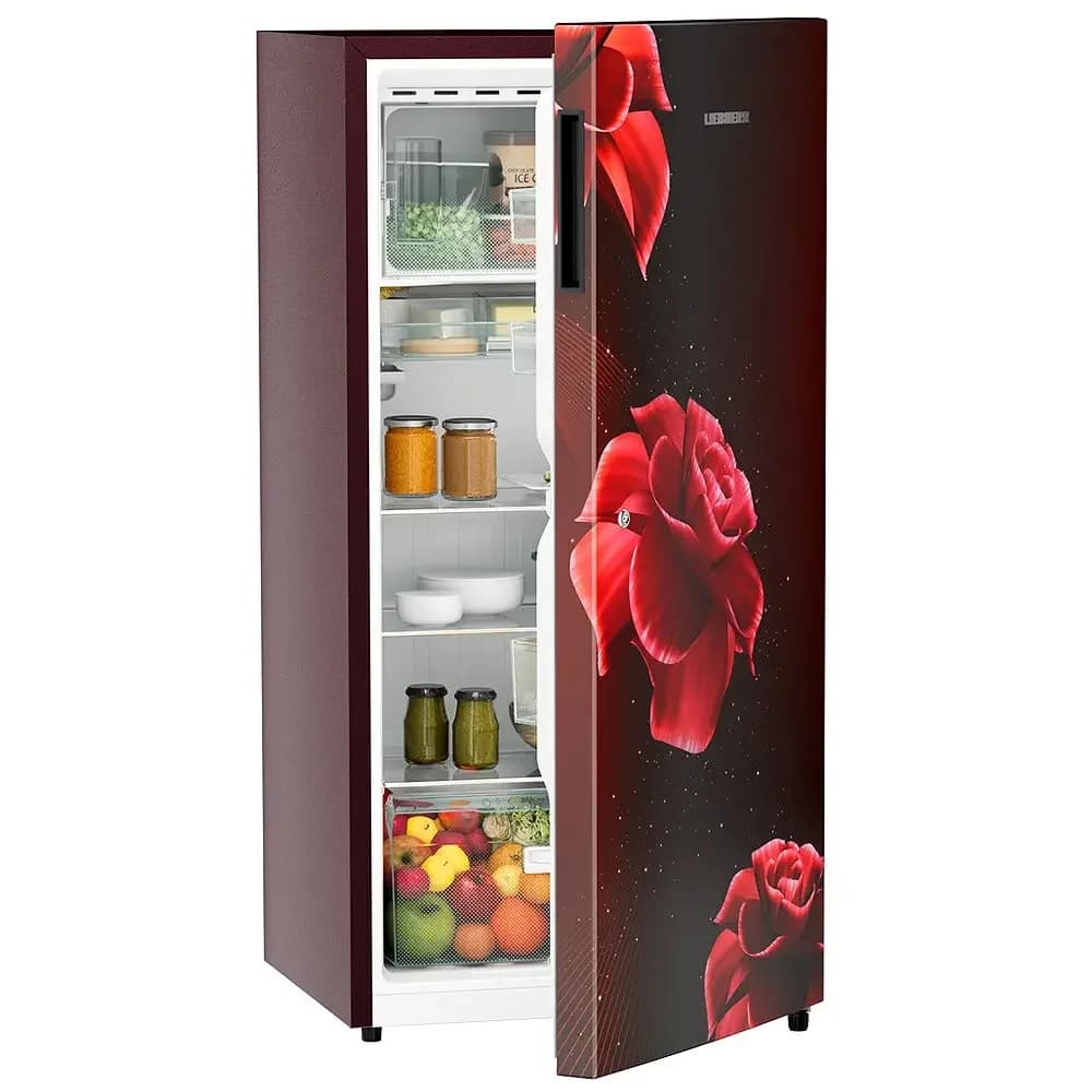 Liebherr DNPRDC 1901, 191L 3 Star Inverter, Direct Cool Single Door Refrigerator, 20 Years Warranty on Compressor, Vegetable Organiser, Red Divine – image 2