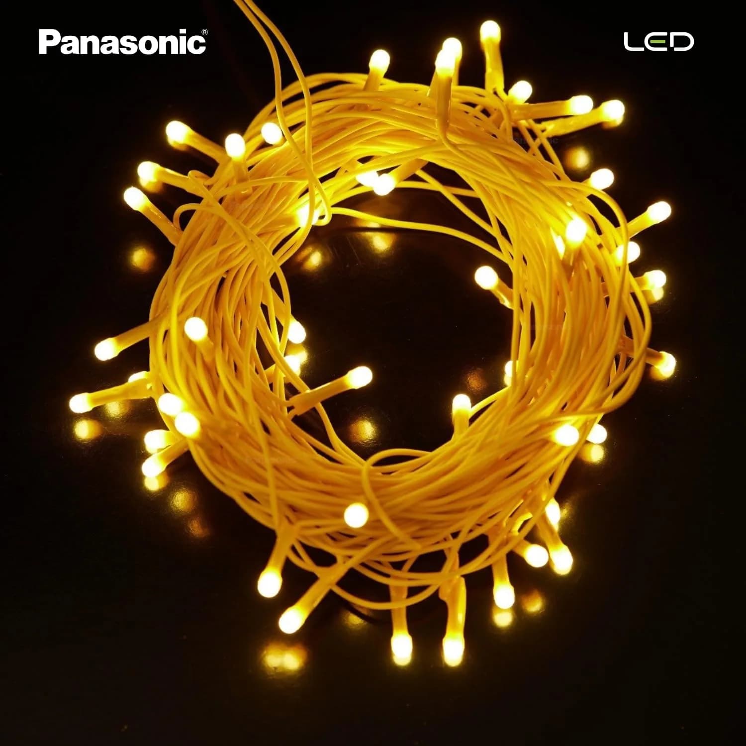 Panasonic Deco Fancy 10 Mtr LED String Light for Diwali, Decorative LED String Light for Ganesh Chaturthi, Christmas Decoration Light (Golden) – image 6