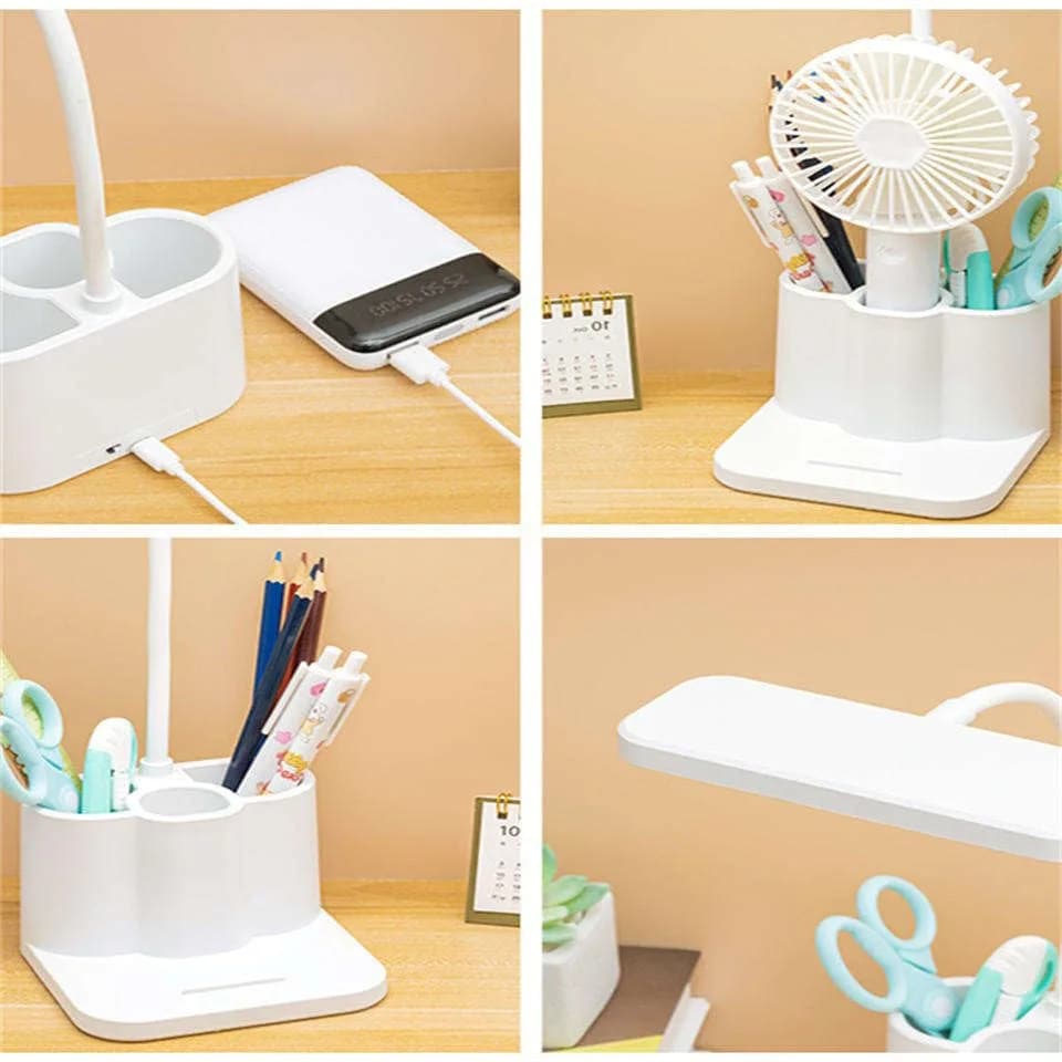 One94Store 3-in-1 LED Desk Lamp with Pen & Phone Holder – USB Rechargeable Study Lamp with Touch Sensor, 3 Light Modes, Eye Protection & Warm White Night Light for Bedroom, Office & Home – image 4