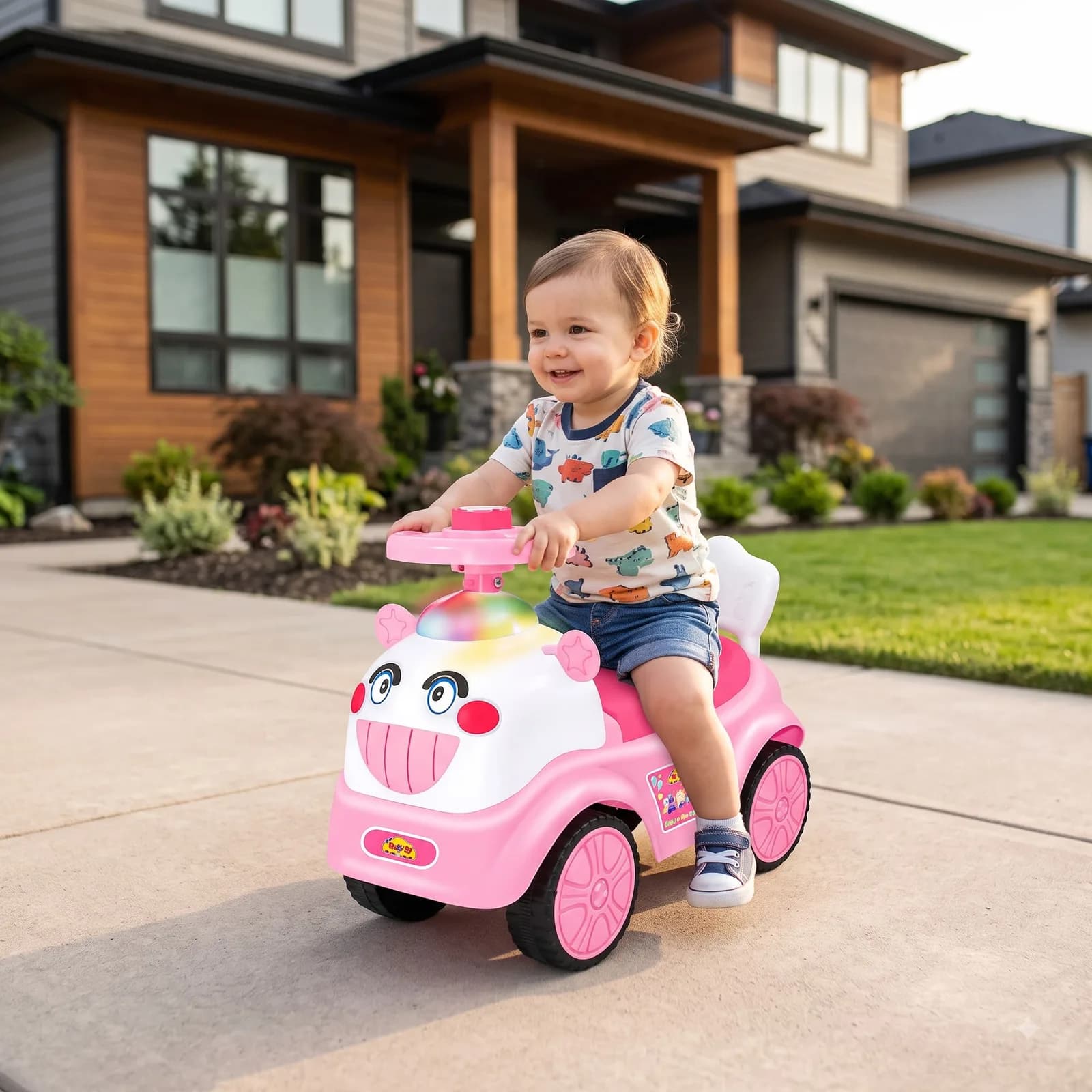 Baby Ride On Toy – Toy Zone My Baby First Rider with Light and Music – image 3