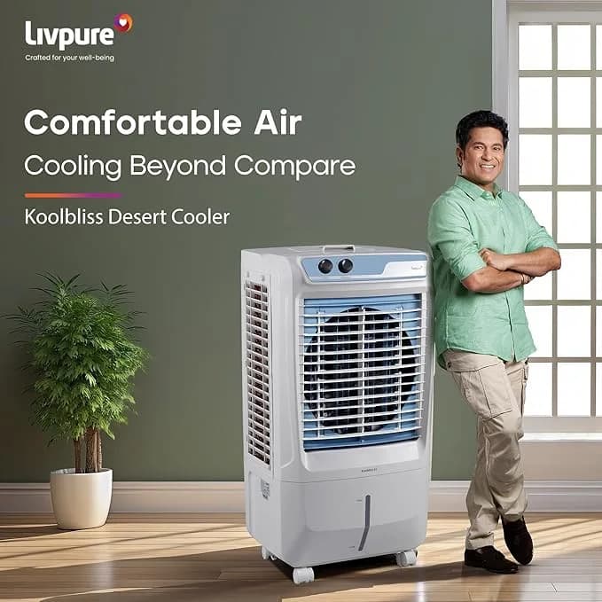 Livpure Koolbliss Desert Air Cooler – 65 L |16” Fan Blade| 190W Motor with Thermal Overload Protection | Antibacterial Honeycomb Pads | Inverter Compatibility| 2 Years Warranty on Motor – image 2